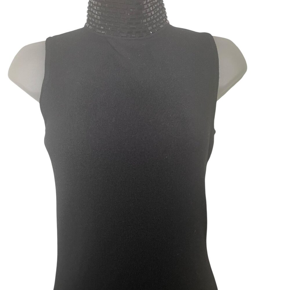 Retrofête Envy Embellished Knit Dress Black XXS NWT $428 - Picture 3 of 8